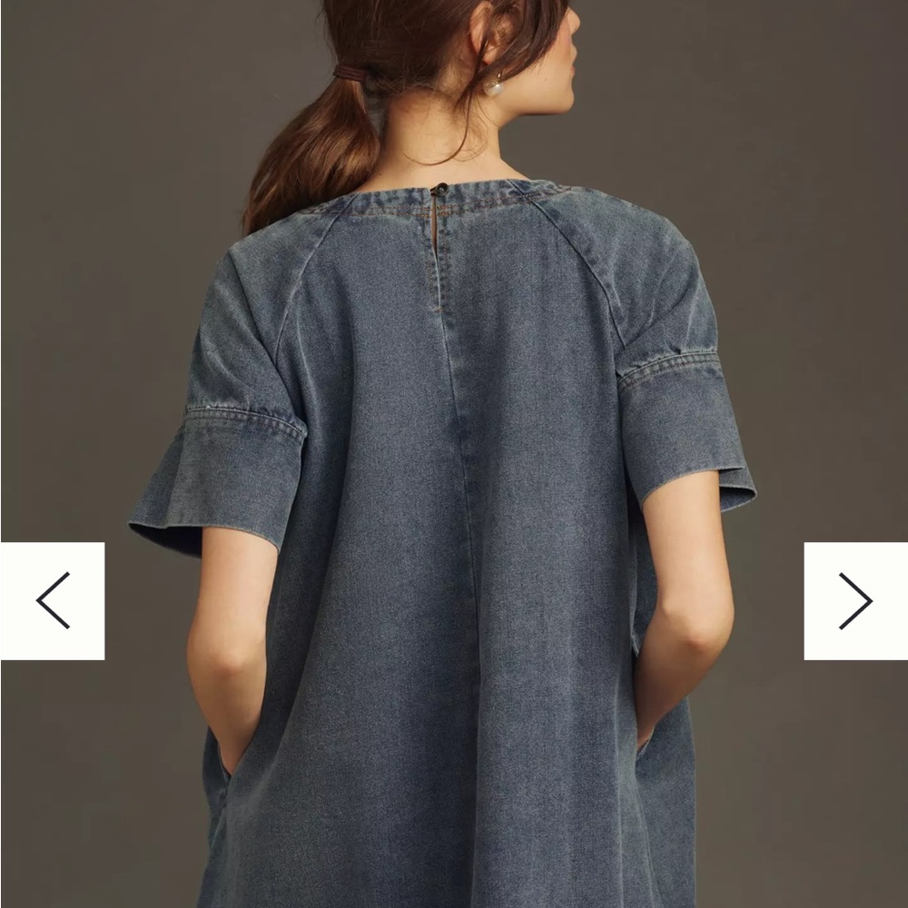 Anthropologie Blue Denim Dress - Picture 4 of 5